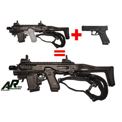 Pour Réservation Kit Conversion MICRO RONI avec Glock GEN5 MOS - Noir : Transformez Votre Glock en Plateforme Polyvalente