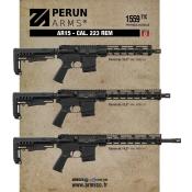 Pack Carabine AR15 Perun Arms 14.5'' Cal. 223 Rem avec Lunette Sightmark Pinnacle 1-6x24 et Montage Cantilever : Puissance et Précision Réunies